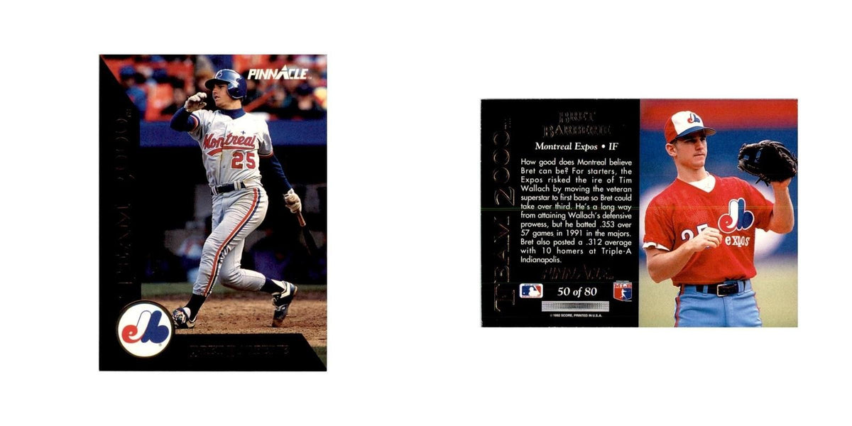 1992 Pinnacle Bret Barberie Baseball Cards #50