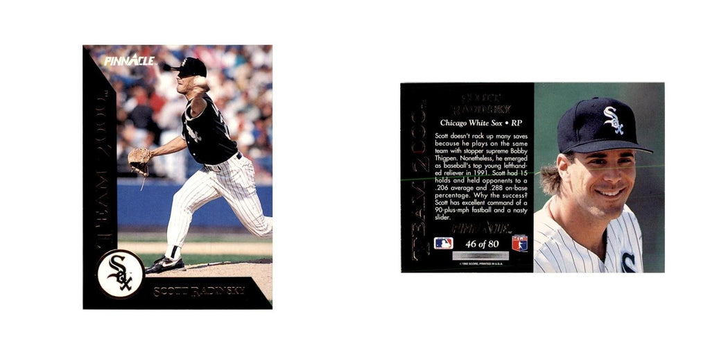 1992 Pinnacle Scott Radinsky Baseball Cards #46