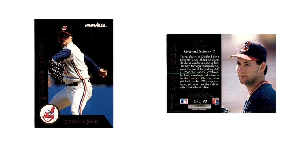 1992 Pinnacle Charles Nagy Baseball Cards #19