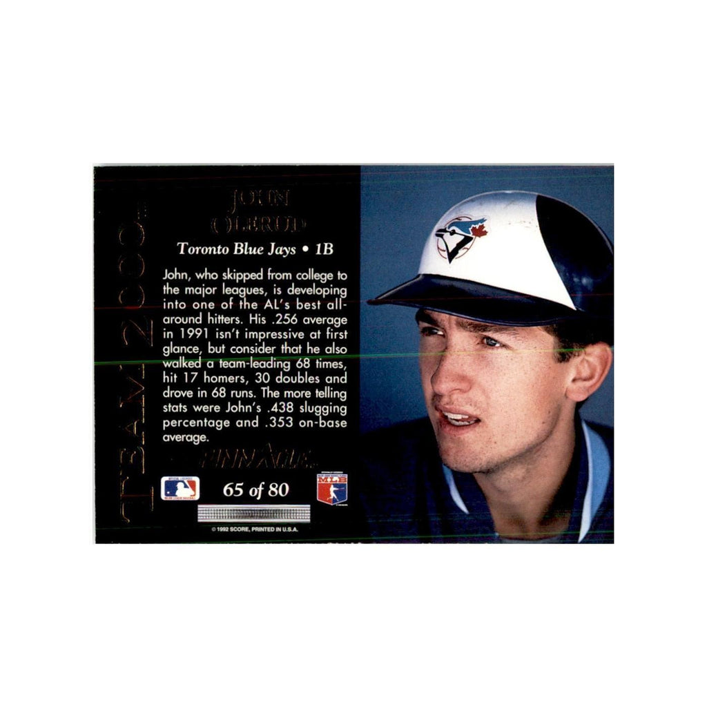 1992 Pinnacle John Olerud Baseball Cards #65