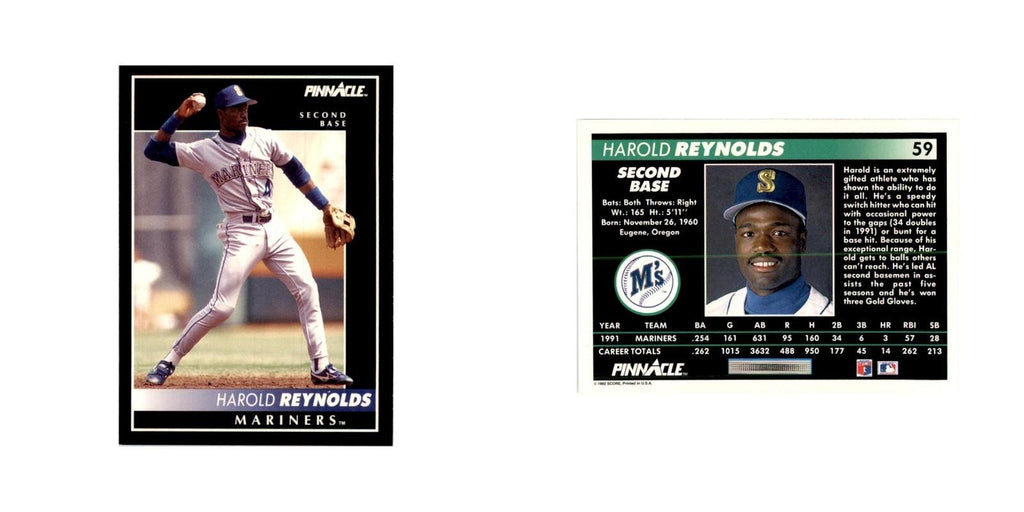 1992 Pinnacle Harold Reynolds Baseball Cards #59