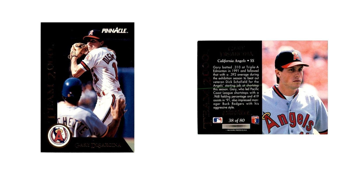 1992 Pinnacle Gary DiSarcina Baseball Cards #38