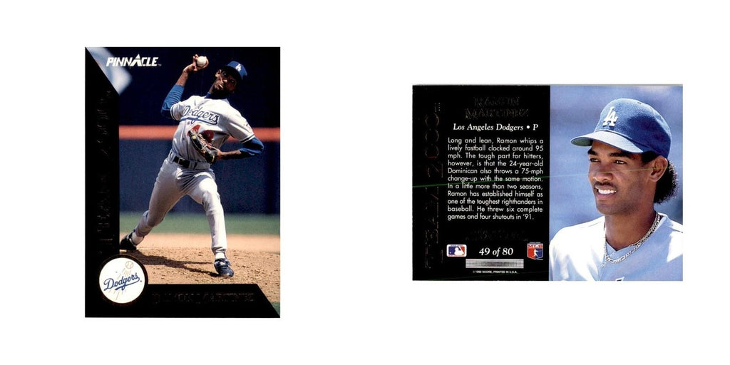 1992 Pinnacle Ramon Martinez Baseball Cards #49