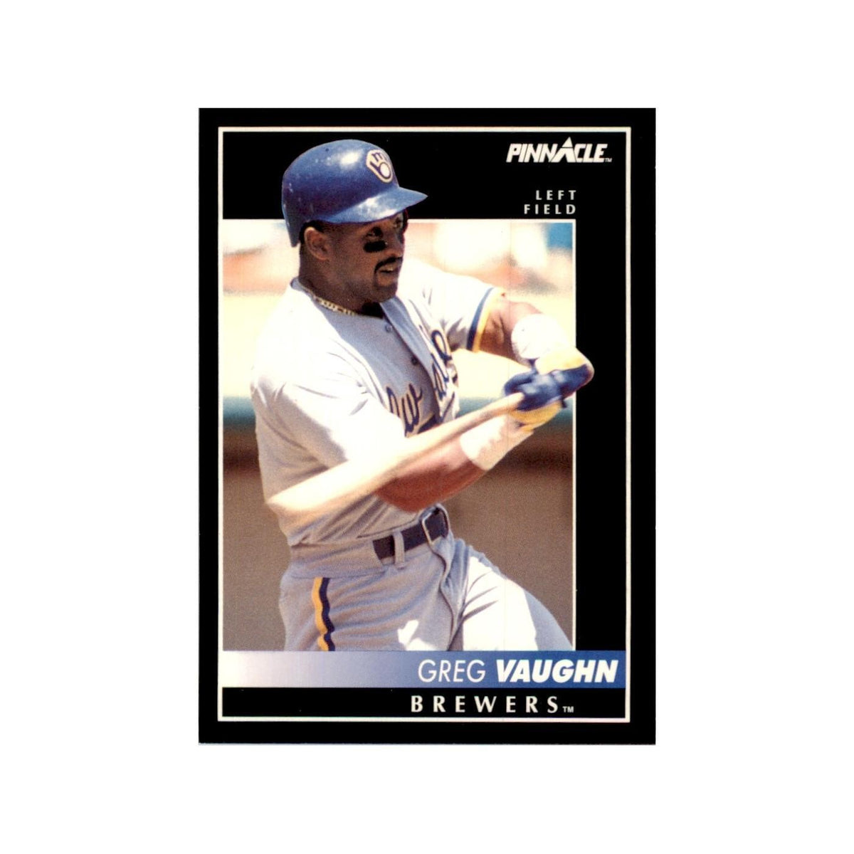 1992 Pinnacle Greg Vaughn Baseball Cards #92