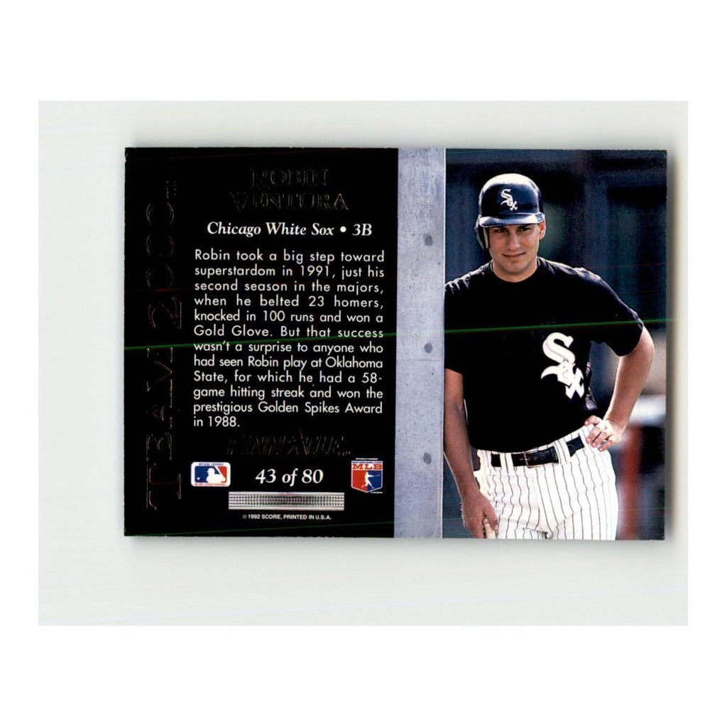 1992 Pinnacle Robin Ventura Baseball Cards #43