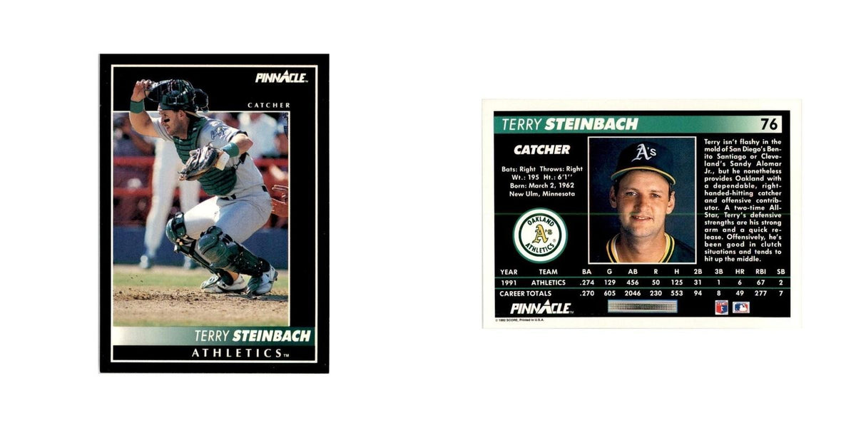 1992 Pinnacle Terry Steinbach Baseball Cards #76