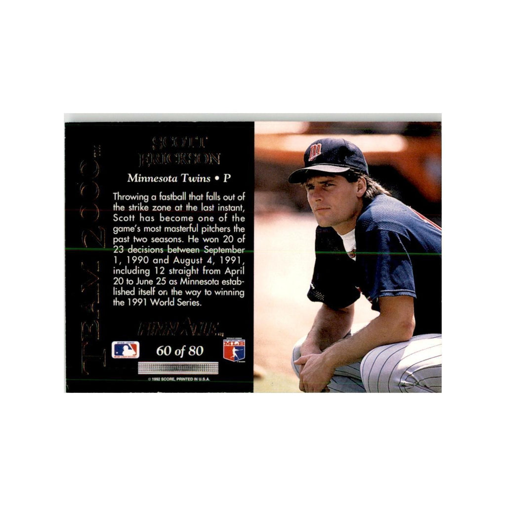 1992 Pinnacle Scott Erickson Baseball Cards #60