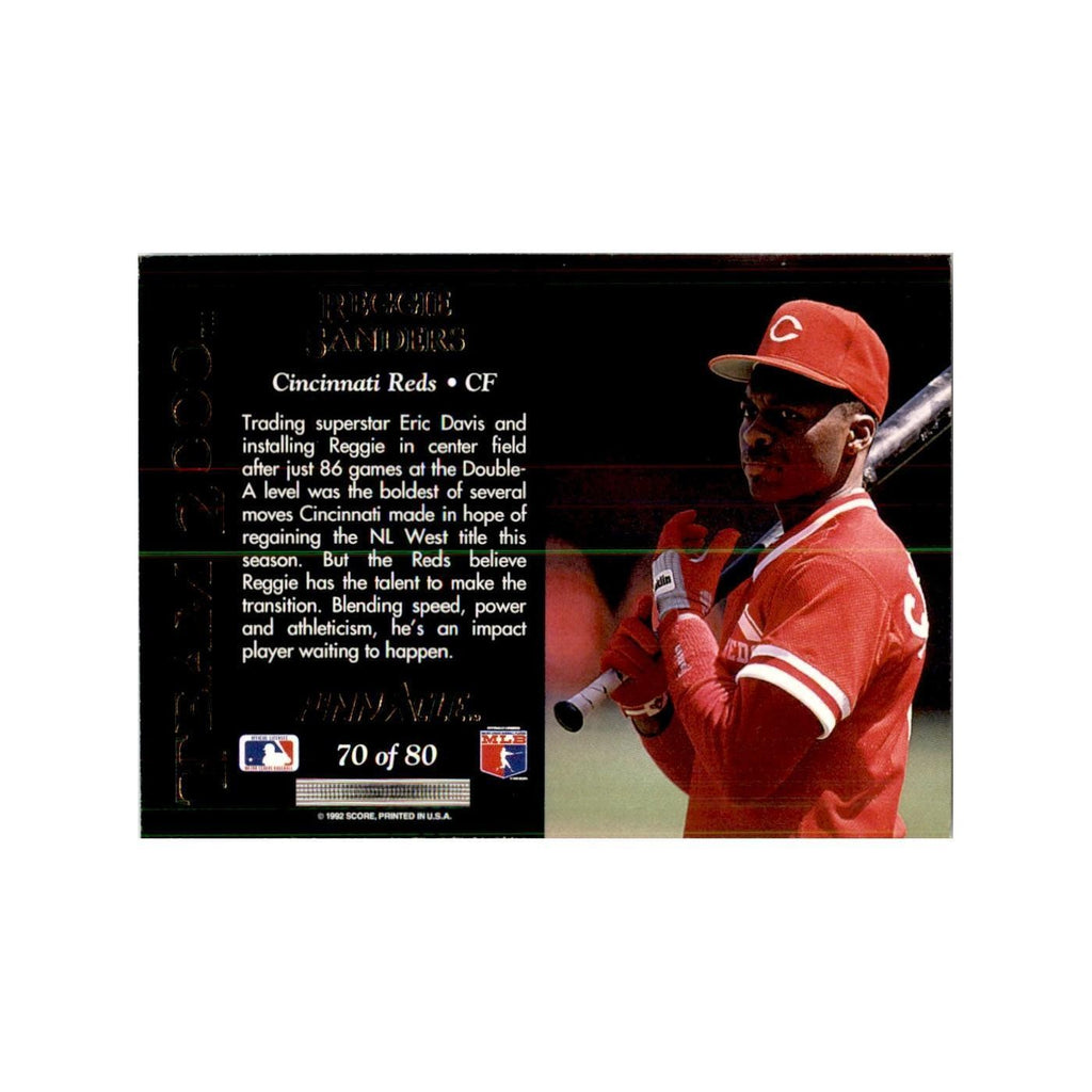 1992 Pinnacle Reggie Sanders Baseball Cards #70