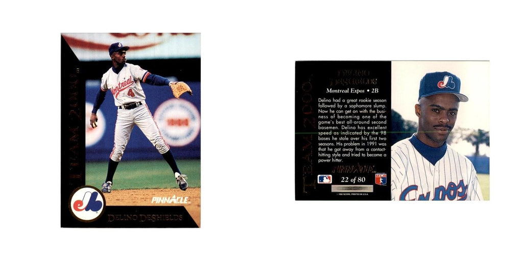1992 Pinnacle Delino DeShields Baseball Cards #22