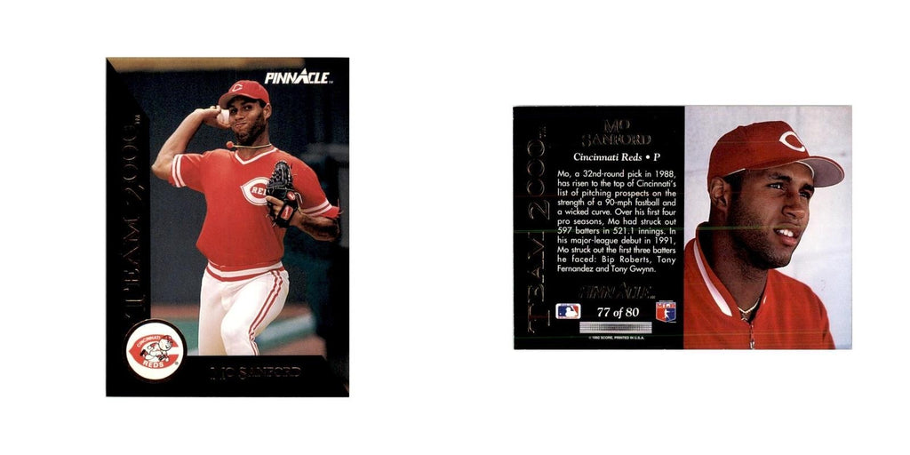 1992 Pinnacle Mo Sanford Baseball Cards #77