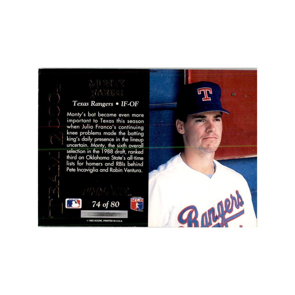 1992 Pinnacle Monty Fariss Baseball Cards #74