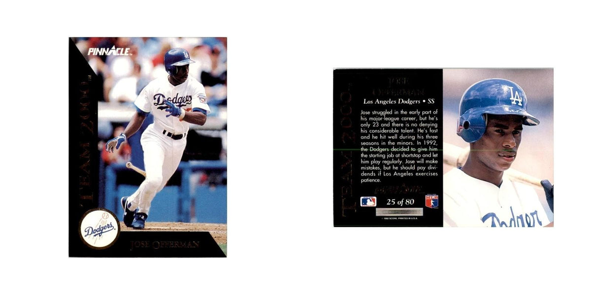 1992 Pinnacle Jose Offerman Baseball Cards #25