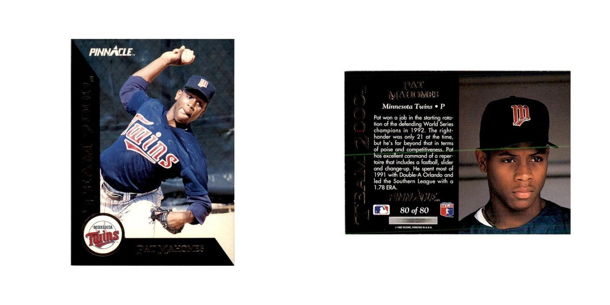 1992 Pinnacle Pat Mahomes Baseball Cards #80