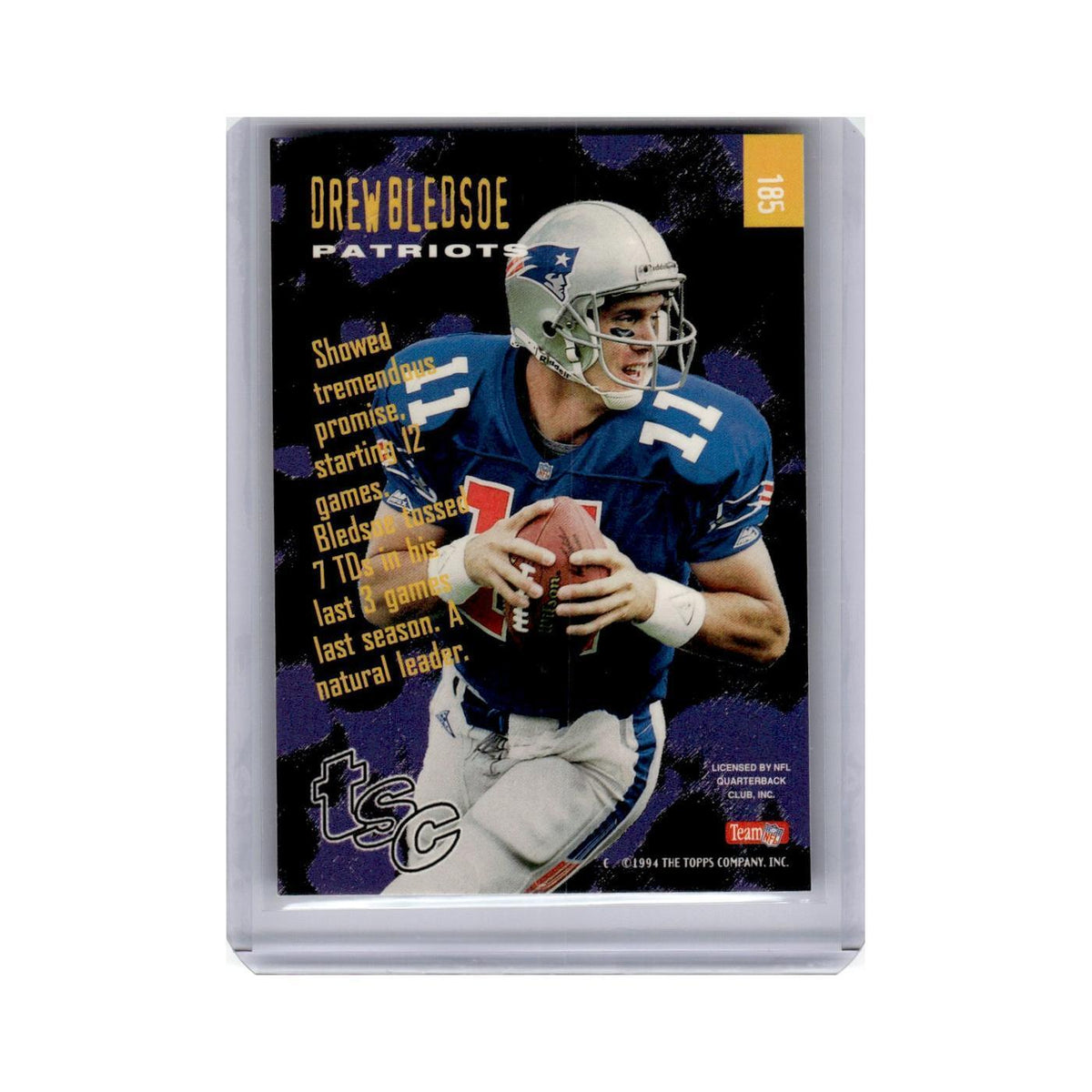 Drew Bledsoe 1994 Topps Stadium Club #185 New England Patriots Football Card NM