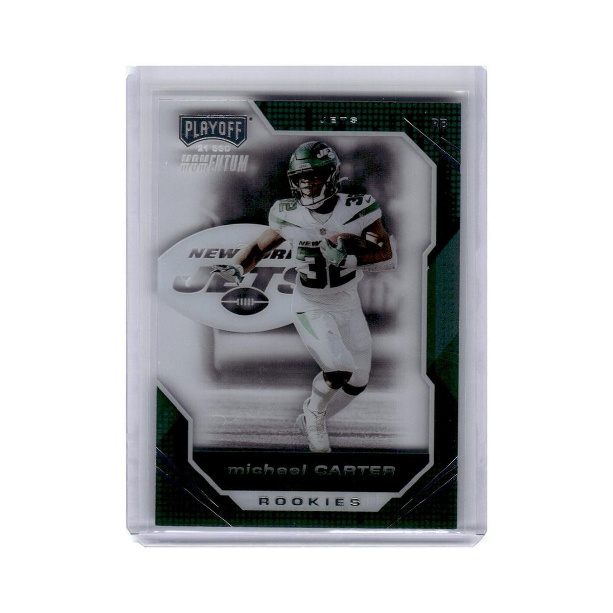 Michael Carter 2021 Panini Chronicles Playoff Momentum Rookies #PMR-26 Jets NM