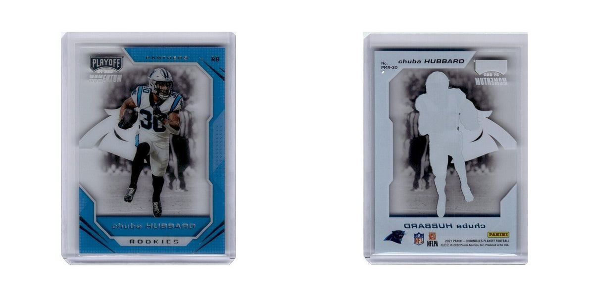 Chuba Hubbard 2021 Panini Chronicles Playoff Momentum Rookies #PMR-30 NM