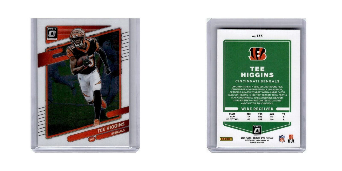 Tee Higgins 2021 Donruss Optic #133 Cincinnati Bengals Football Card NM