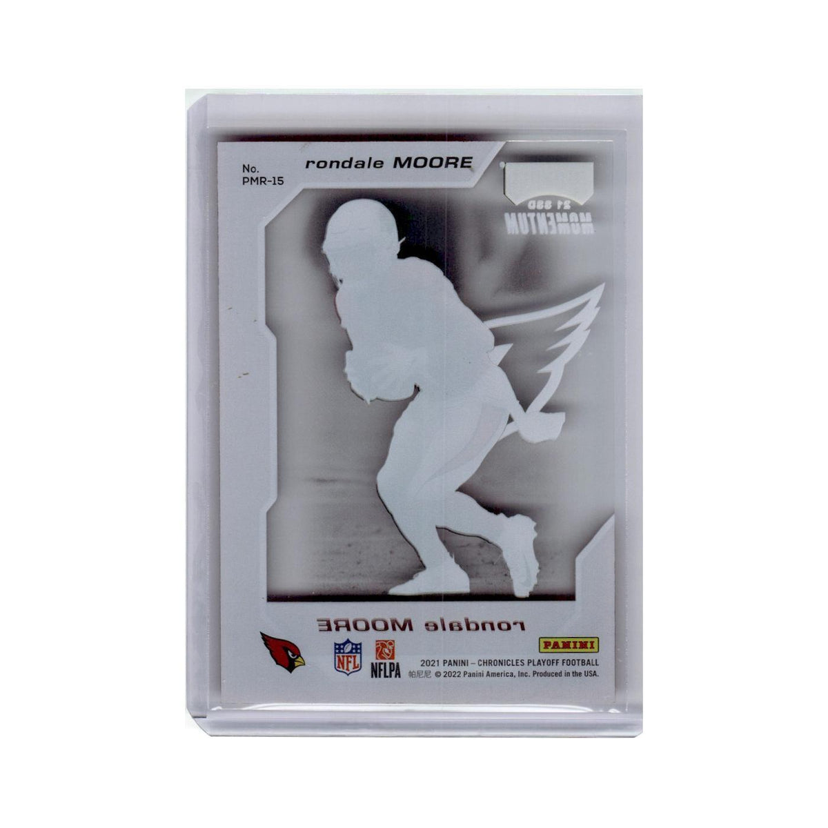 Rondale Moore 2021 Panini Chronicles Playoff Momentum Rookies #PMR-15 NM