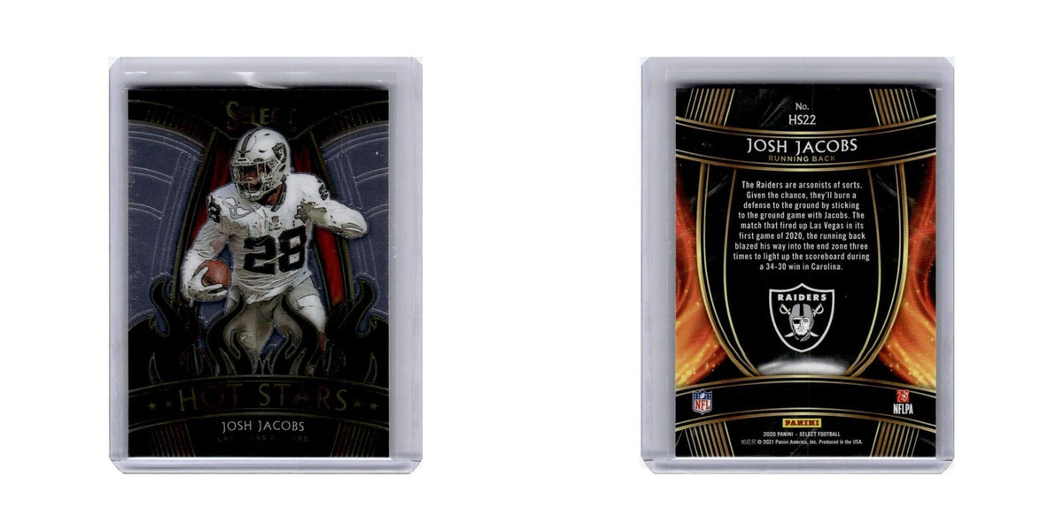 Josh Jacobs 2020 Panini Select Hot Stars #HS22 Las Vegas Raiders NM