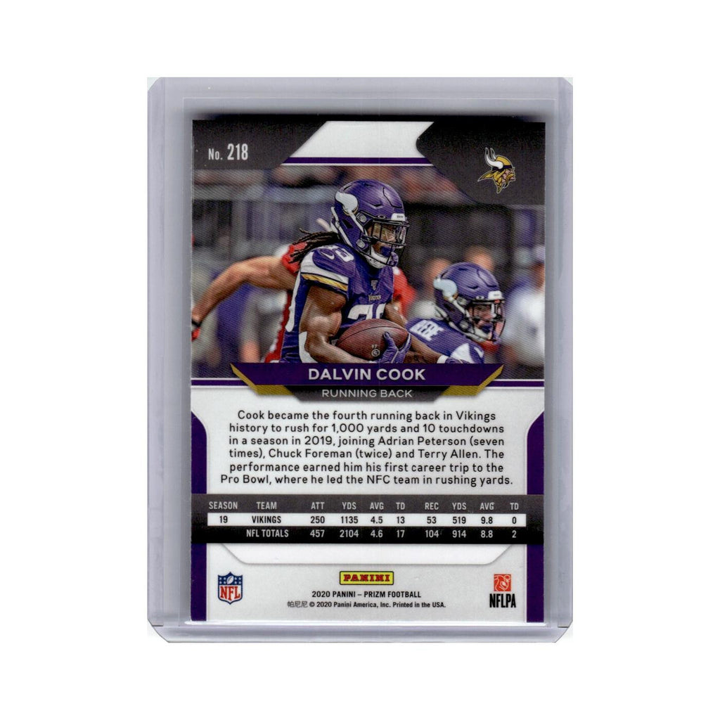 Dalvin Cook 2020 Panini Prizm #218 Minnesota Vikings Football Card NM
