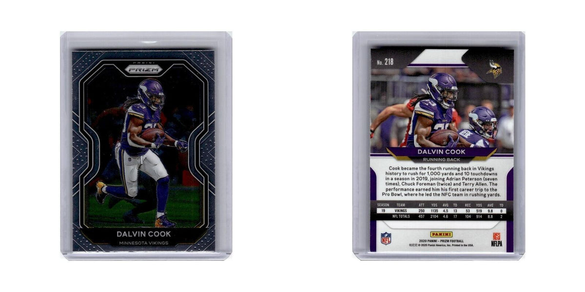 Dalvin Cook 2020 Panini Prizm #218 Minnesota Vikings Football Card NM
