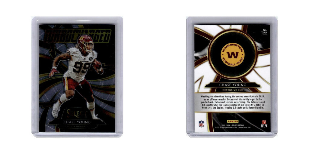 Chase Young 2020 Panini Select Turbocharged #T22 Washington Football Card NM