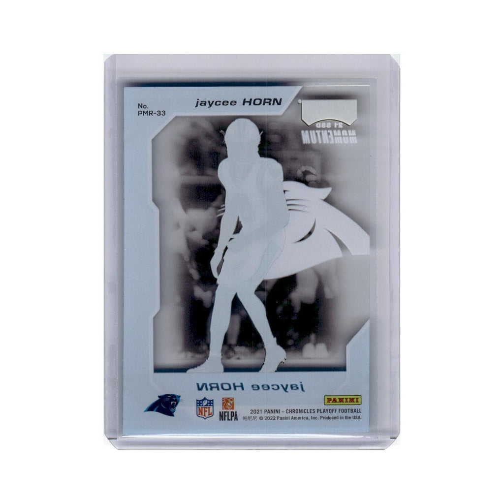 Jaycee Horn 2021 Panini Chronicles Playoff Momentum Rookies #PMR-33 Panthers NM