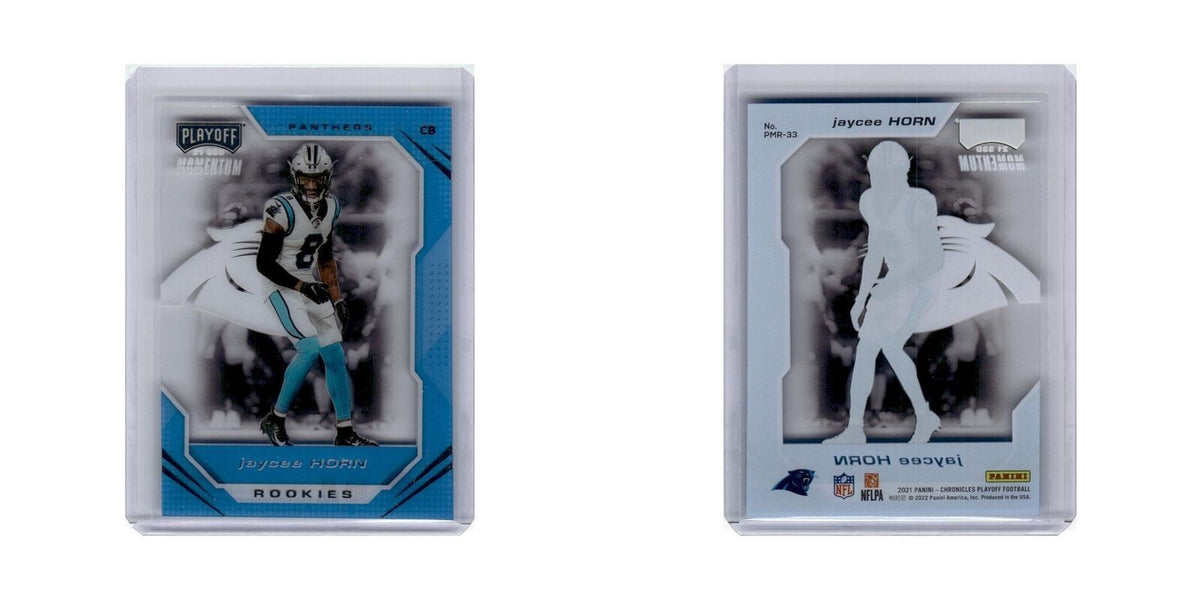 Jaycee Horn 2021 Panini Chronicles Playoff Momentum Rookies #PMR-33 Panthers NM