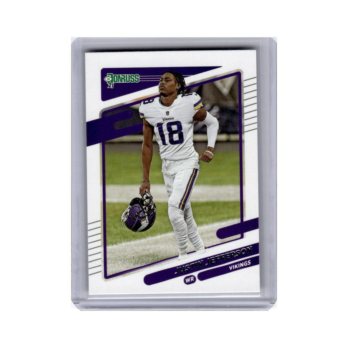 Justin Jefferson 2021 Donruss #127 Minnesota Vikings Football Card NM