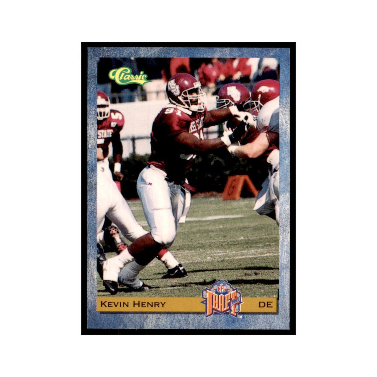 1993 Classic Draft Kevin Henry Football Cards #55