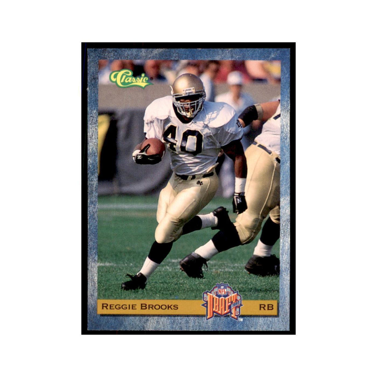 1993 Classic Draft Reggie Brooks Football Cards #46