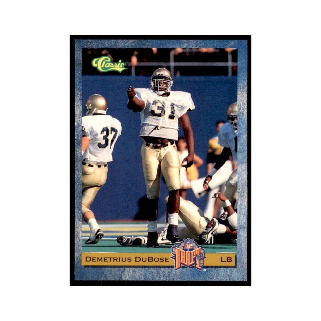 1993 Classic Draft Demetrius DuBose Football Cards #77