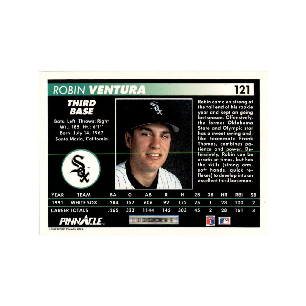 1992 Pinnacle Robin Ventura Baseball Cards #121