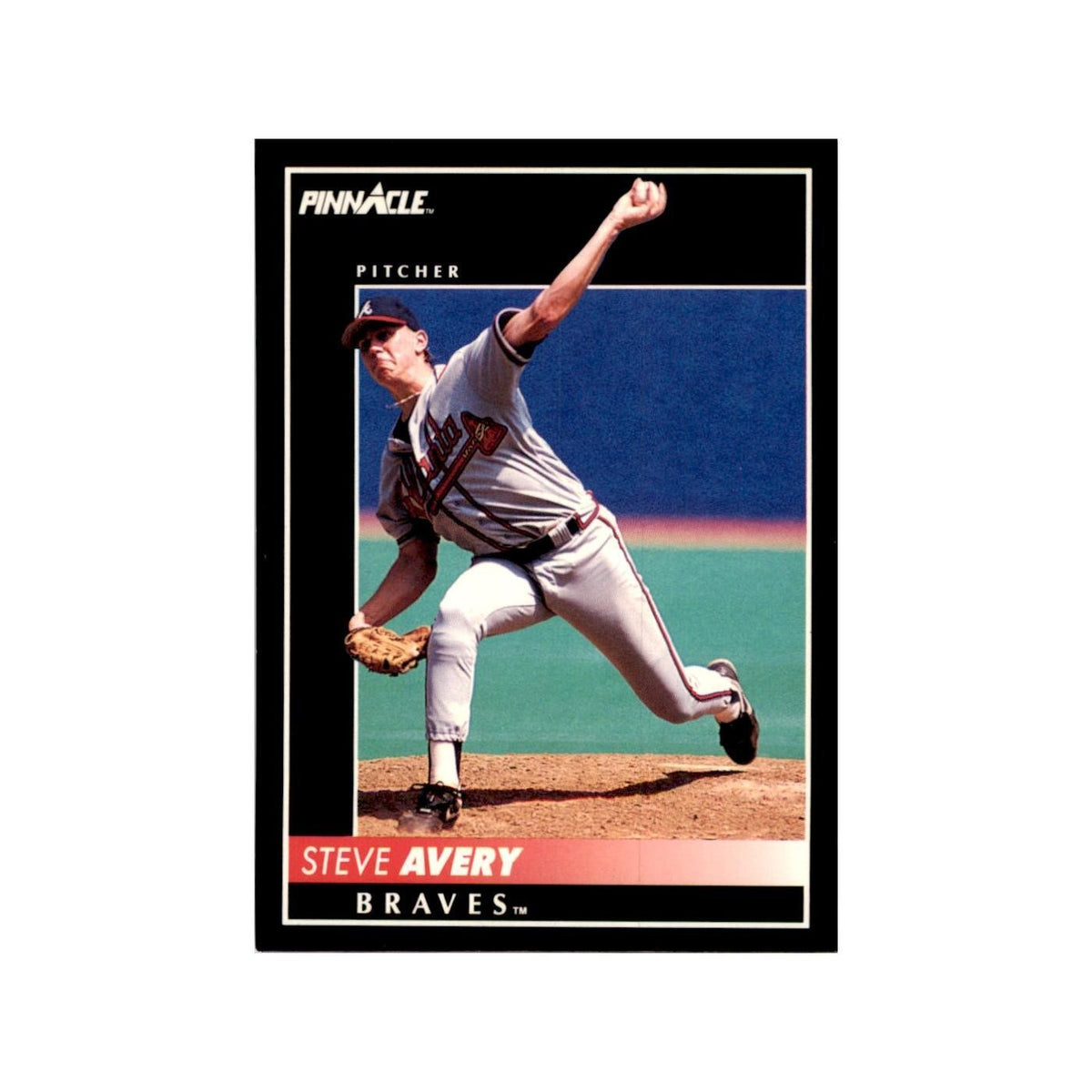 1992 Pinnacle Steve Avery Baseball Cards #231