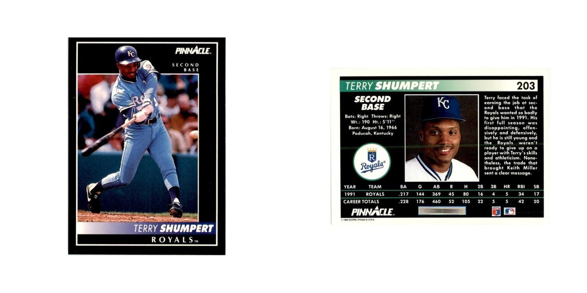 1992 Pinnacle Terry Shumpert Baseball Cards #203