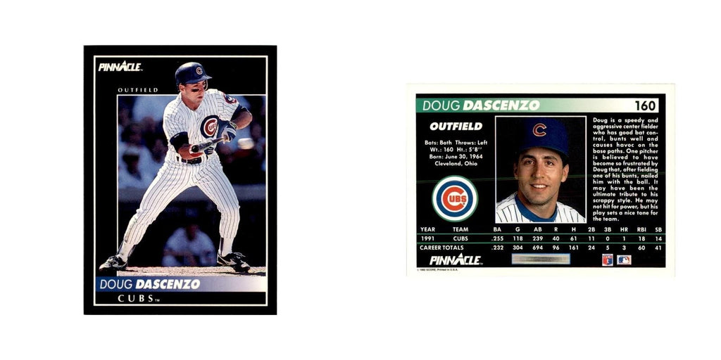 1992 Pinnacle Doug Dascenzo Baseball Cards #160