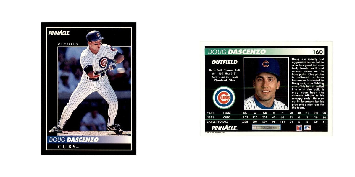 1992 Pinnacle Doug Dascenzo Baseball Cards #160