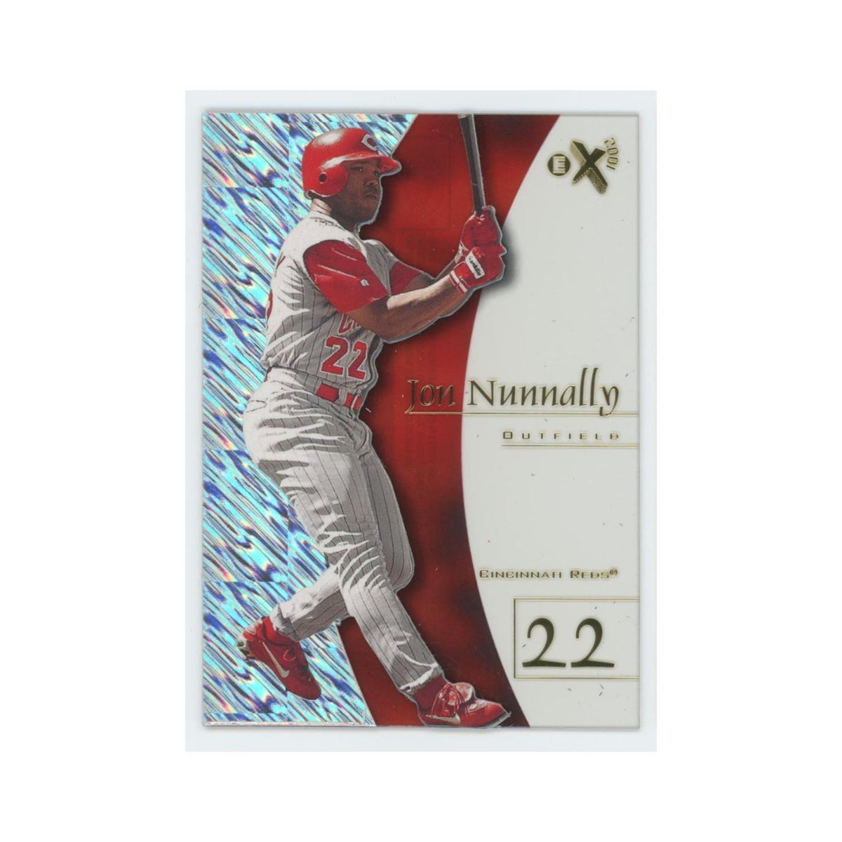 Jon Nunnally 1998 SkyBox E-X2001 Acetate #84 Cincinnati Reds Baseball Card NM