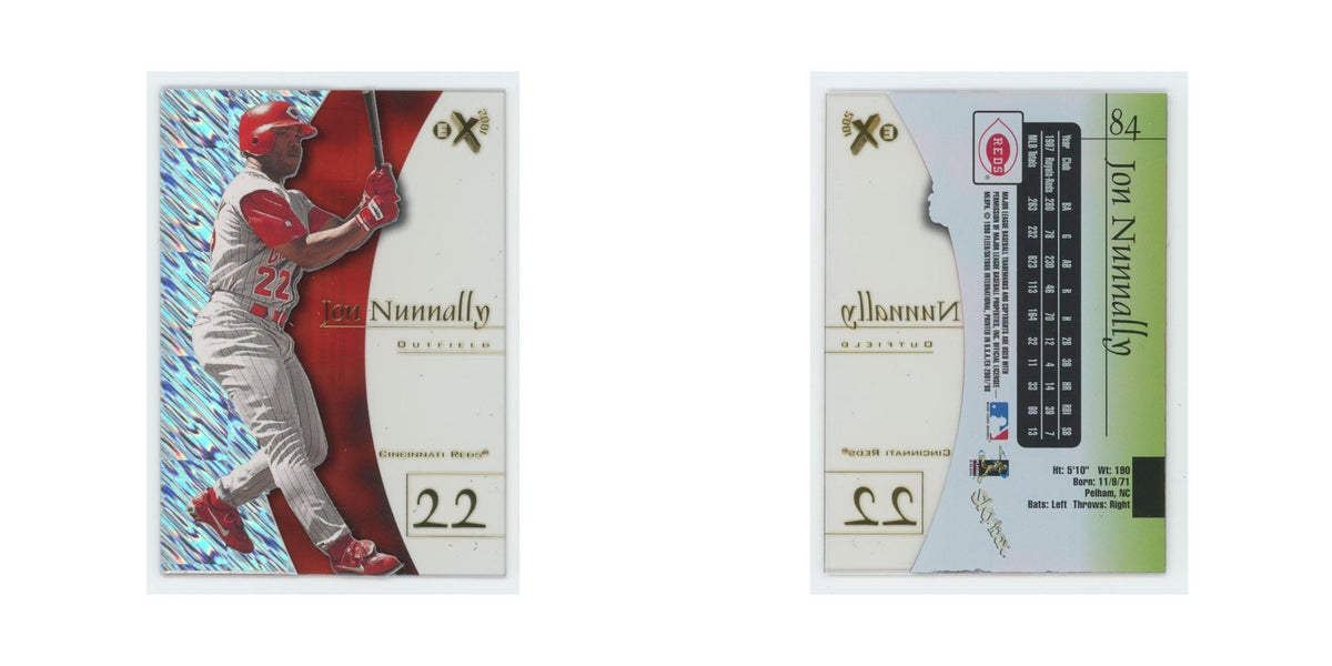Jon Nunnally 1998 SkyBox E-X2001 Acetate #84 Cincinnati Reds Baseball Card NM