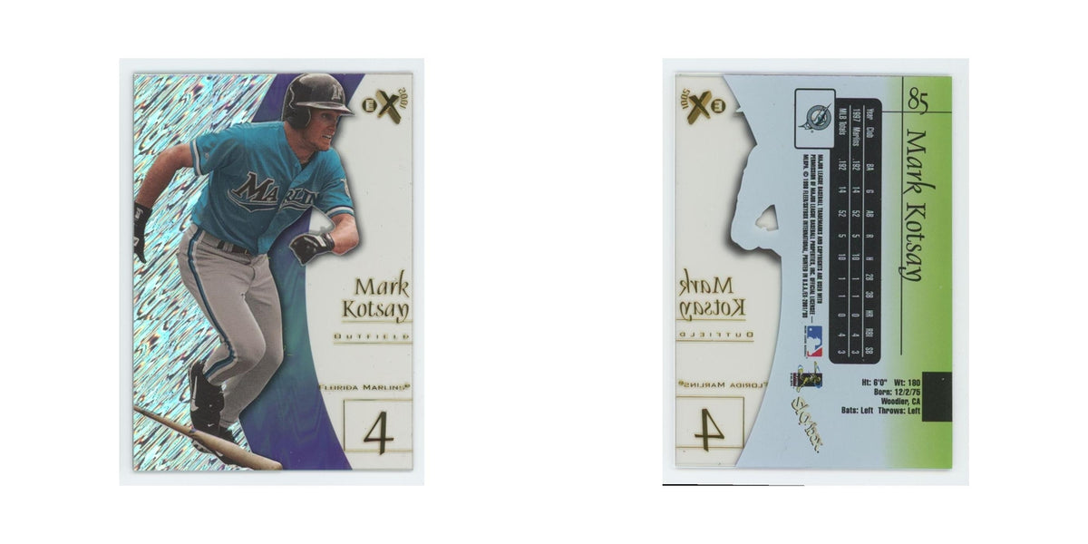 Mark Kotsay 1998 SkyBox E-X2001 Acetate #85 Florida Marlins Baseball Card NM