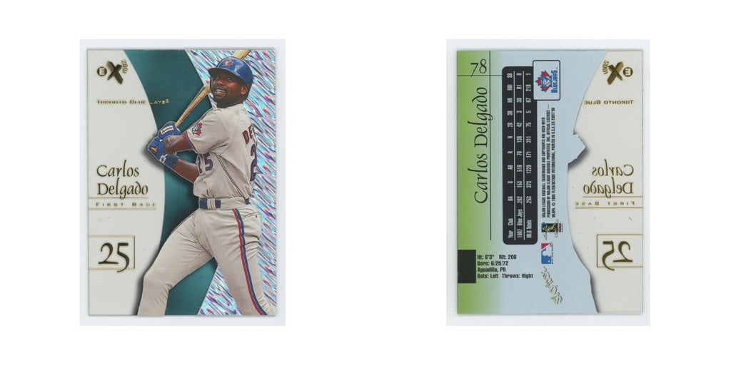 Carlos Delgado 1998 SkyBox E-X2001 Acetate #78 Toronto Blue Jays NM