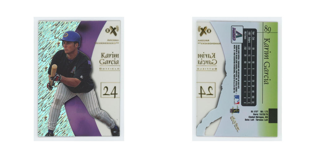 Karim Garcia 1998 SkyBox E-X2001 Acetate #89 Arizona Diamondbacks NM