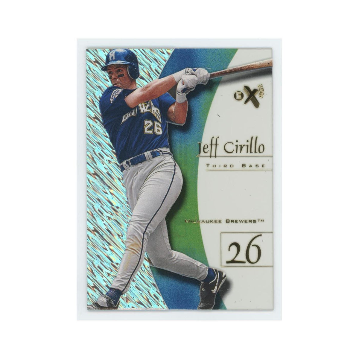Jeff Cirillo 1998 SkyBox E-X2001 Acetate #41 Milwaukee Brewers Baseball Card NM