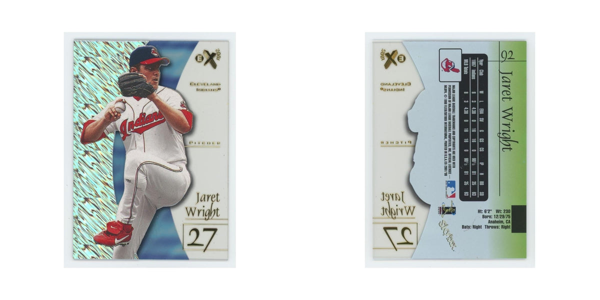 Jaret Wright 1998 SkyBox E-X2001 Acetate #92 Cleveland Indians Baseball Card NM