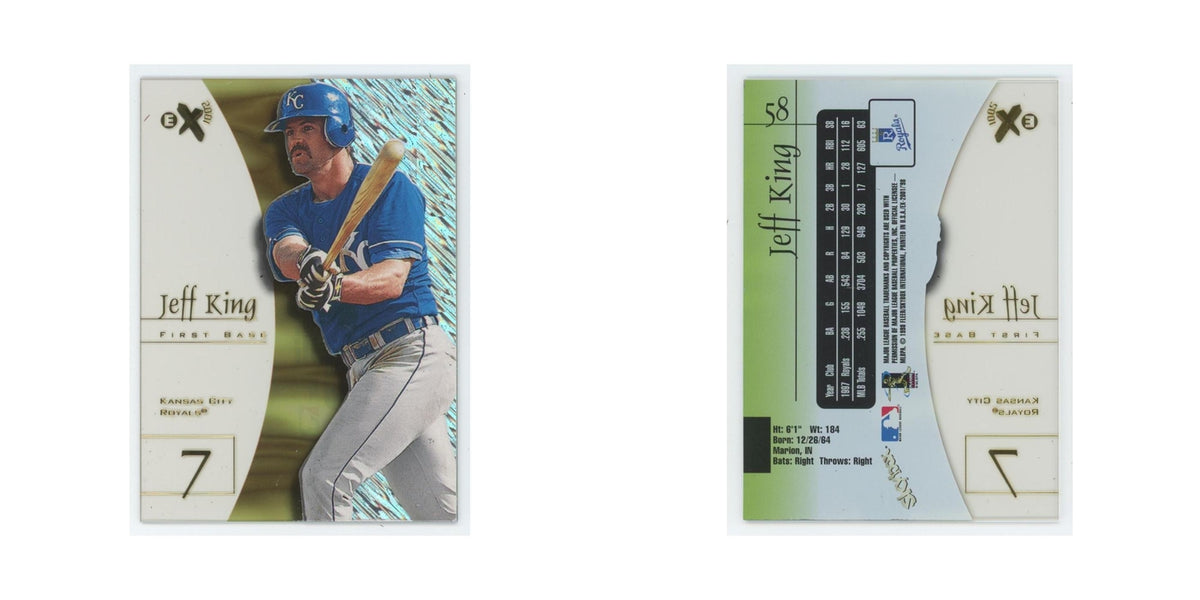 Jeff King 1998 SkyBox E-X2001 Acetate #58 Kansas City Royals Baseball Card NM