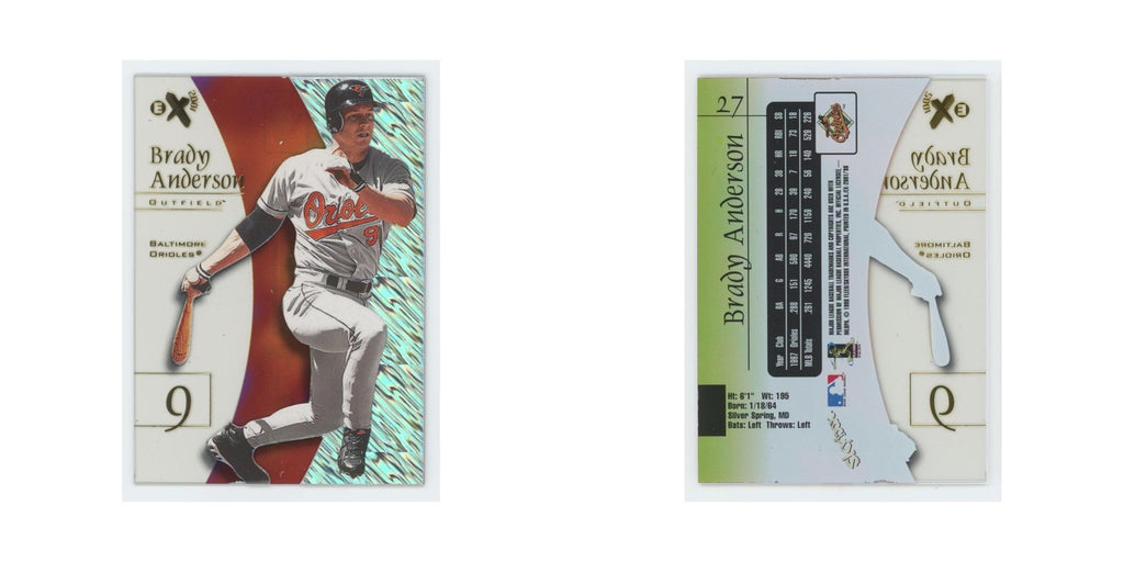 Brady Anderson 1998 SkyBox E-X2001 Acetate #27 Baltimore Orioles NM