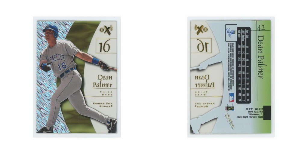 Dean Palmer 1998 SkyBox E-X2001 Acetate #42 Kansas City Royals Baseball Card NM