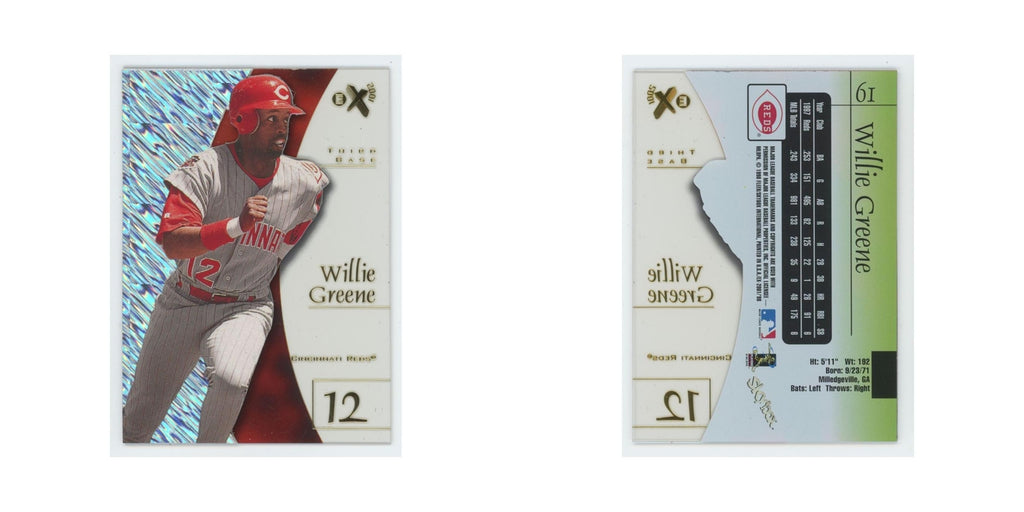 Willie Greene 1998 SkyBox E-X2001 Acetate #61 Cincinnati Reds Baseball Card NM