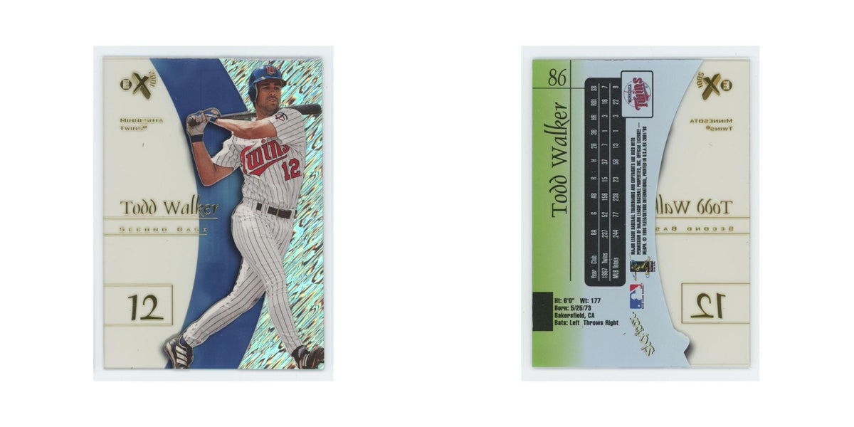 Todd Walker 1998 SkyBox E-X2001 Acetate #86 Minnesota Twins Baseball Card NM