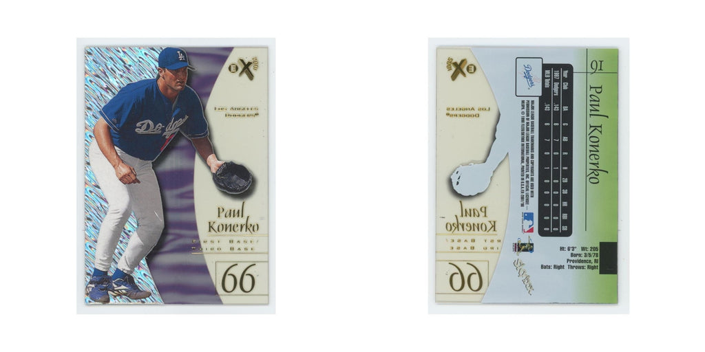 Paul Konerko 1998 SkyBox E-X2001 Acetate #91 Los Angeles Dodgers NM